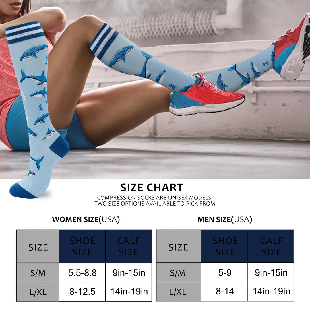 fenglaoda Compression Socks for Women Men 10 Pairs Animal Pattern