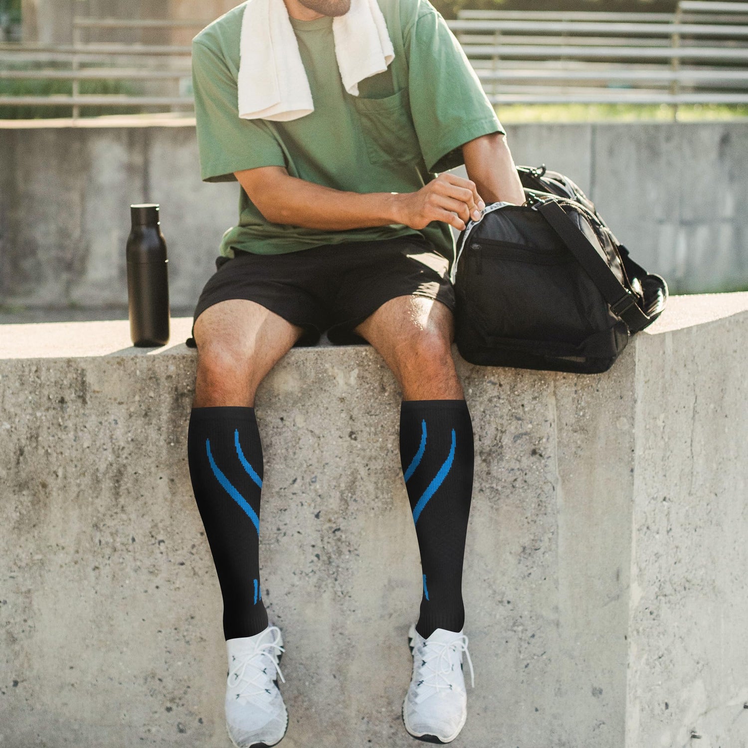 fenglaoda Compression Socks Men 3 Pairs Sports