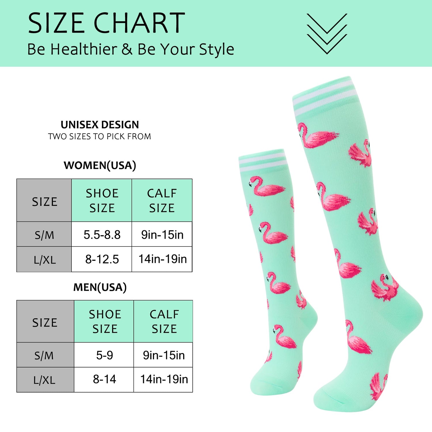 fenglaoda Compression Socks for Women Men Animal Pattern 6 Pairs